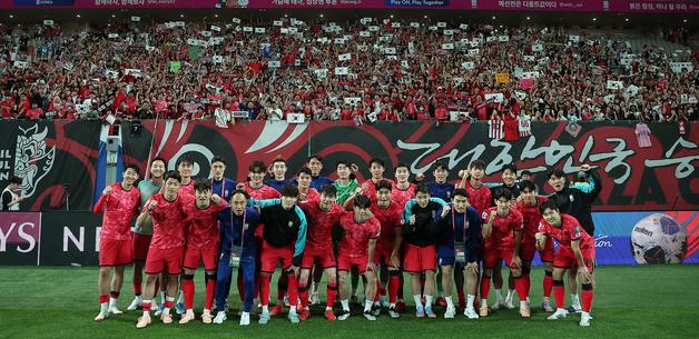 [뉴스1 PICK]11회 연속 월드컵 진출 축구대표팀, 쿠웨이트전 대승으로 예선 마무리